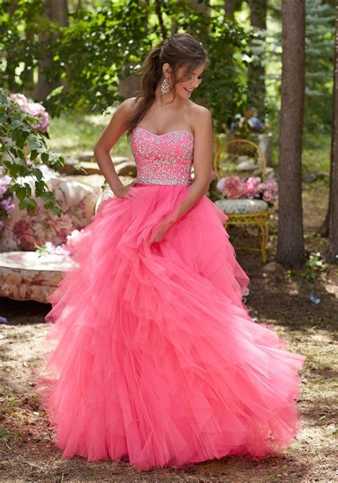 Stun in Style with Hot Pink Tulle Prom Dress